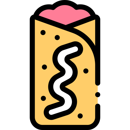 chimichanga Detailed Rounded Lineal color icon