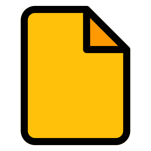 Blank page Generic Outline Color icon