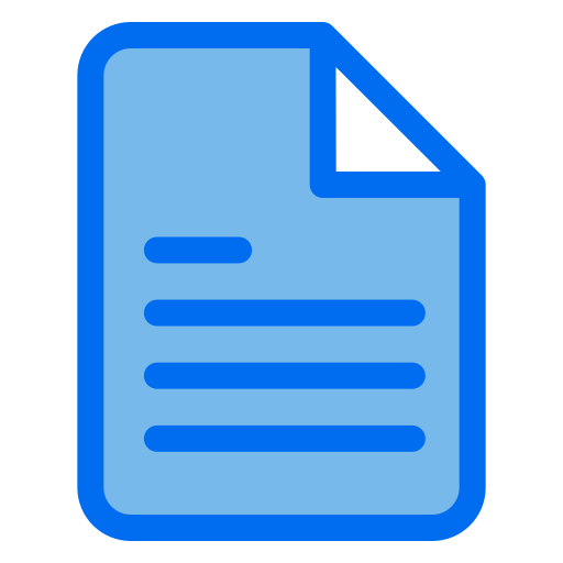 파일 Generic Blue icon