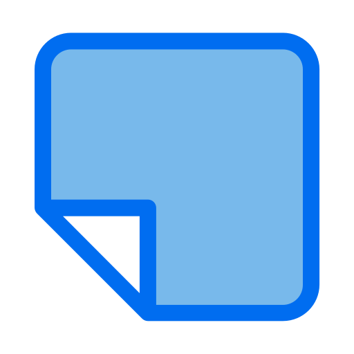 Sticky note Generic Blue icon