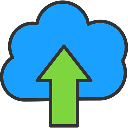 Cloud Uploading Generic Outline Color icon