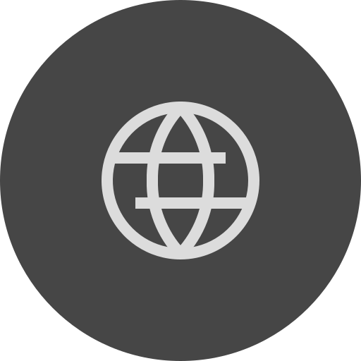 rete del globo Generic Grey icona