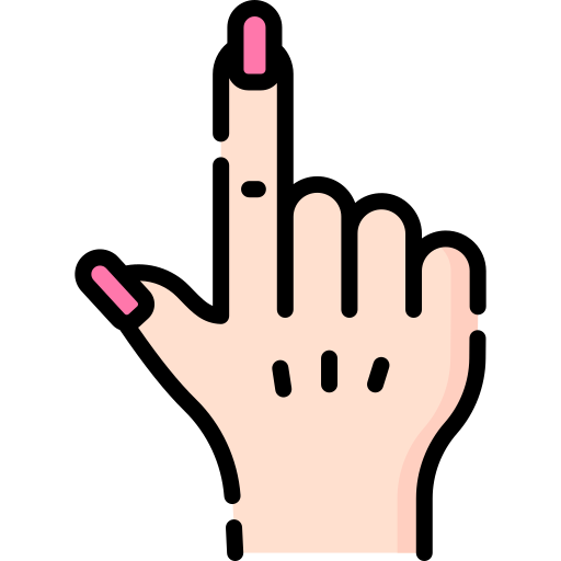 palec wskazujący Special Lineal color ikona