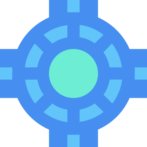 Roundabout Generic Blue icon