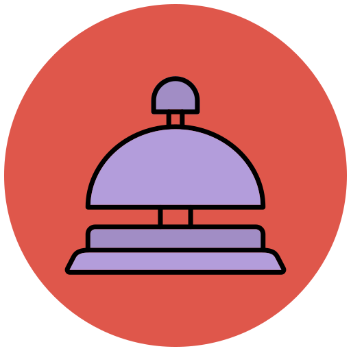 dzwonek hotelowy Generic Outline Color ikona