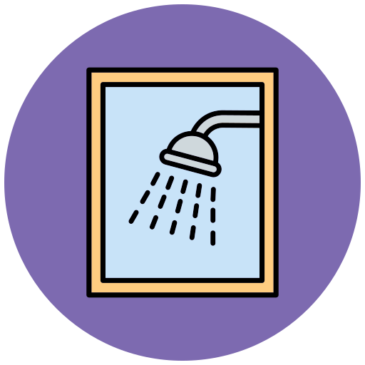 ducha Generic Outline Color icono