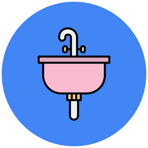Sink Generic Outline Color icon