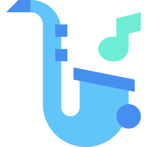 Saxophone Generic Blue icon