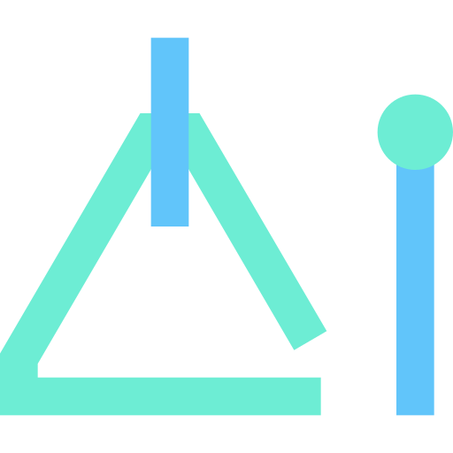 Triangle Generic Blue icon