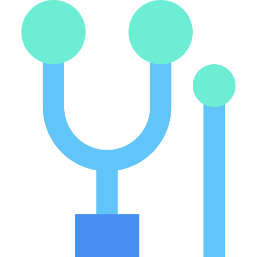 Turning fork Generic Blue icon