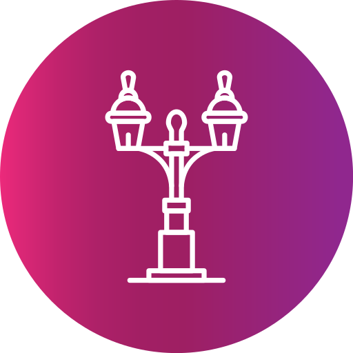 Street Lamp Generic Flat Gradient icon