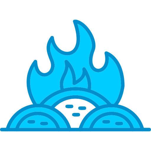 incineración Generic Blue icono