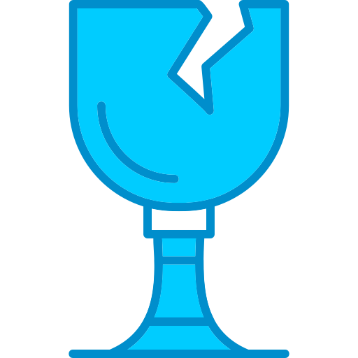 vidrio roto Generic Blue icono