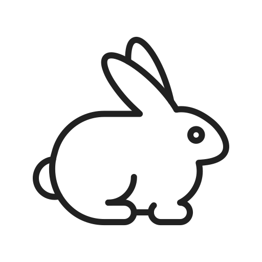 conejo Generic Detailed Outline icono