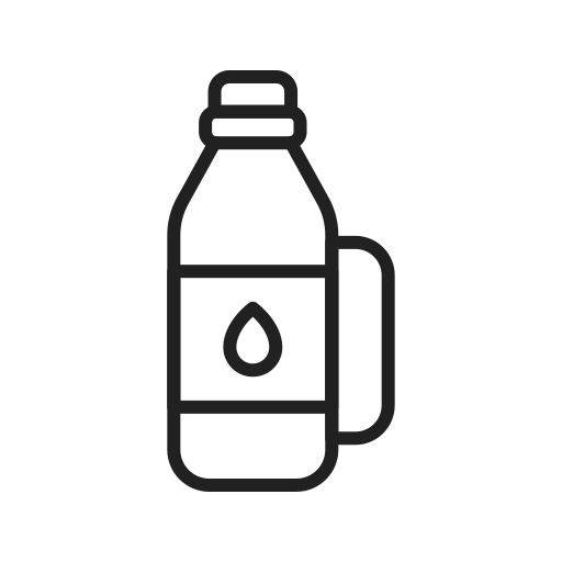 frasco de agua Generic Detailed Outline icono