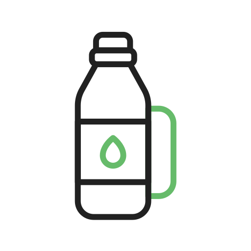 Water flask Generic Outline Color icon