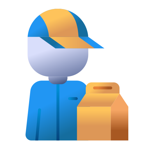 Delivery Man Generic Flat Gradient icon