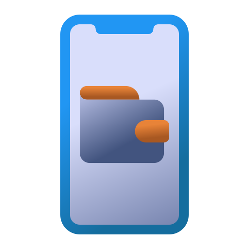 portafoglio in linea Generic Flat Gradient icona