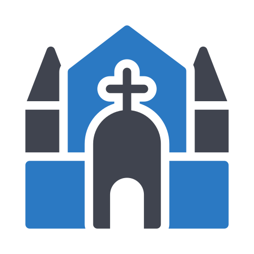 교회에 Generic Blue icon