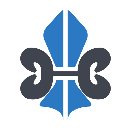 fleur de lis Generic Blue ikona