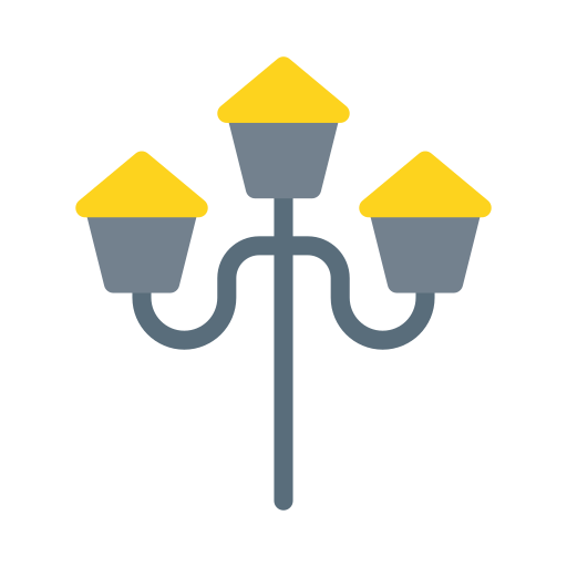 lampa uliczna Generic Flat ikona