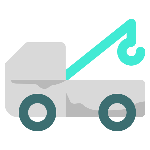 camión grúa Generic Flat icono