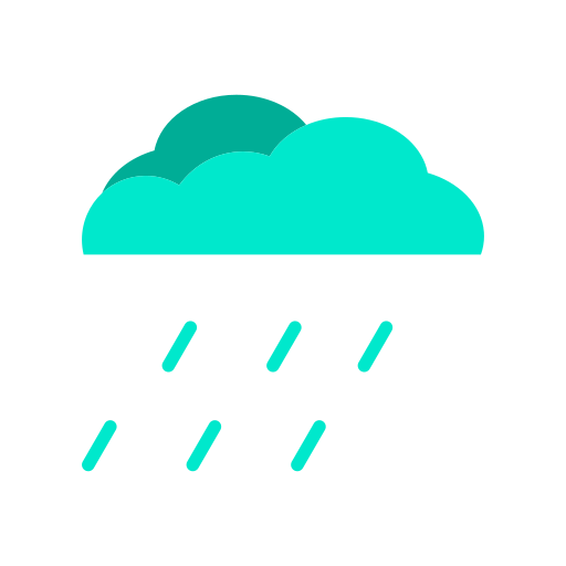 nocny deszcz Generic Flat ikona