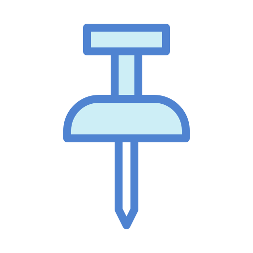 Push pin Generic Blue icon