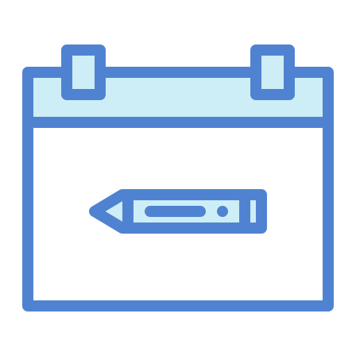 スケジュール Generic Blue icon