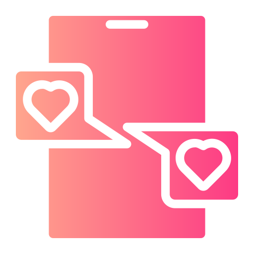 dating app Generic Flat Gradient icono