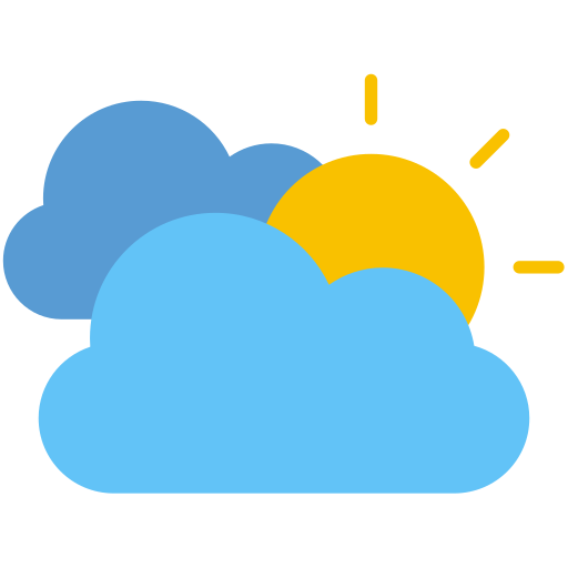 nuvole e sole Generic Flat icona