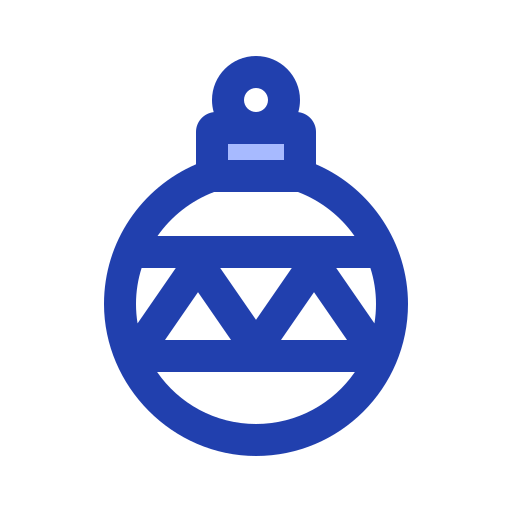 クリスマスボール Generic Blue icon