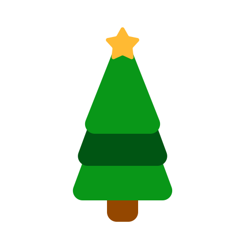 Árbol de navidad Generic Flat icono