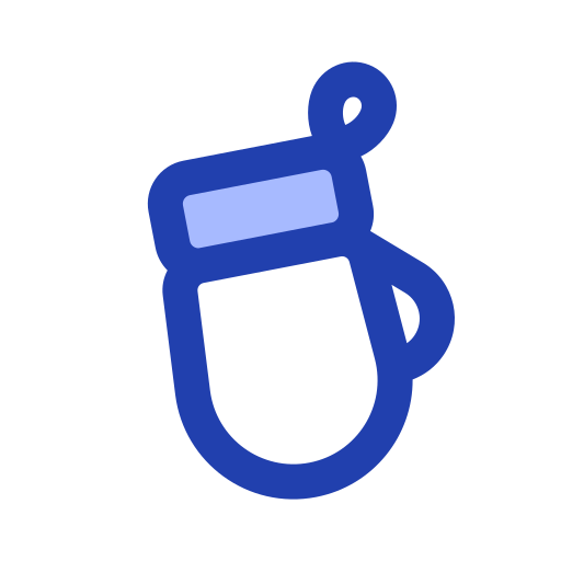 handschoen Generic Blue icoon