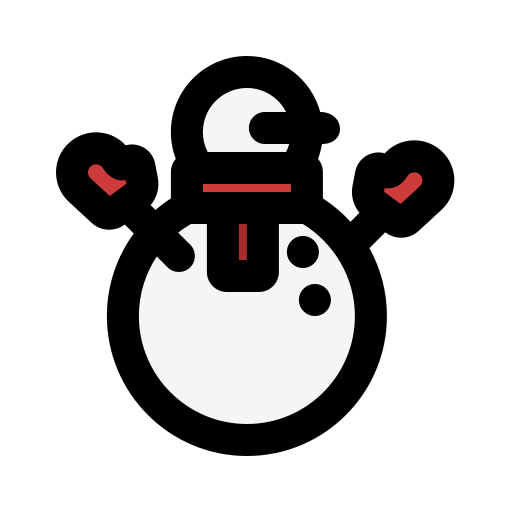 눈사람 Generic Outline Color icon