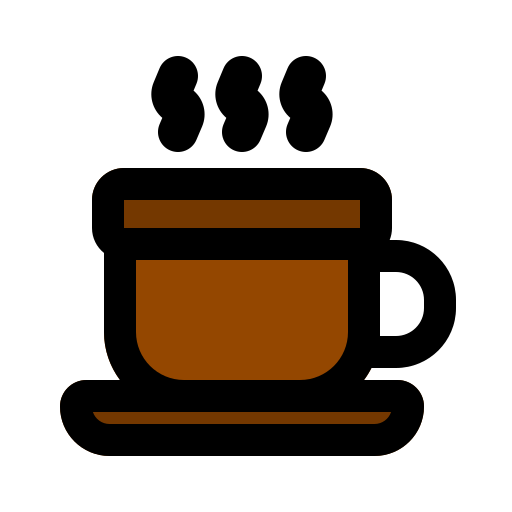 café caliente Generic Outline Color icono