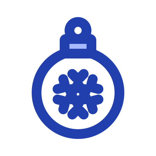 クリスマスボール Generic Blue icon