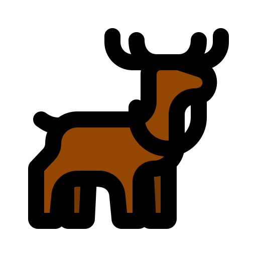 Deer Generic Outline Color icon