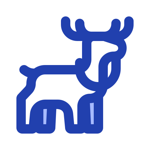 Deer Generic Blue icon