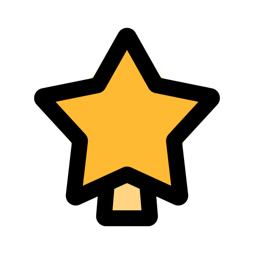 estrella Generic Outline Color icono