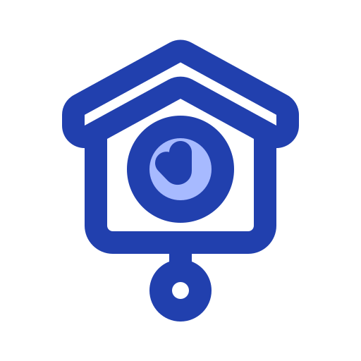 wandklok Generic Blue icoon