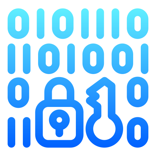 dati crittografati Generic Gradient icona