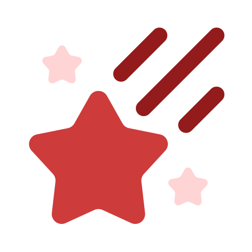 spadająca gwiazda Generic Flat ikona