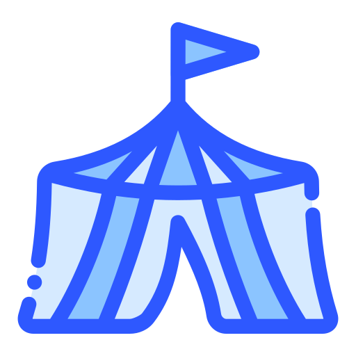 zirkuszelt Generic Blue icon