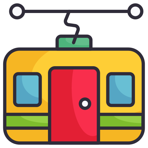 Chairlift Generic Outline Color icon