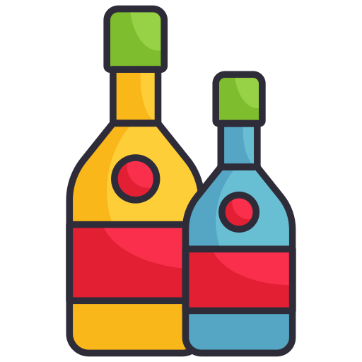 Бутылка вина Generic Outline Color иконка