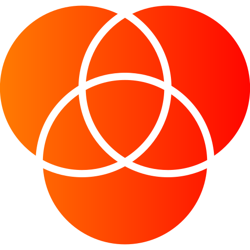 venn-diagramm Generic Flat Gradient icon