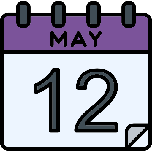 5月 Generic Outline Color icon