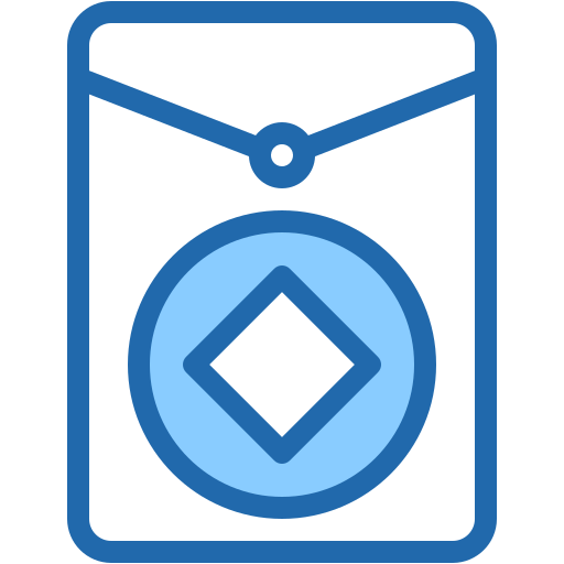 Red envelope Generic Blue icon