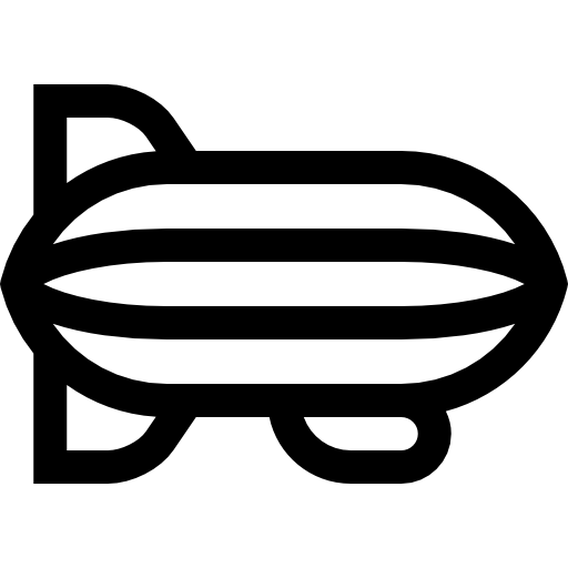 zepelin Basic Straight Lineal ikona